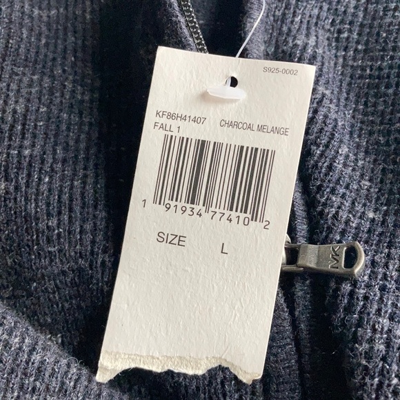 Michael kors charcoal melange sweater Size L - Picture 11 of 11